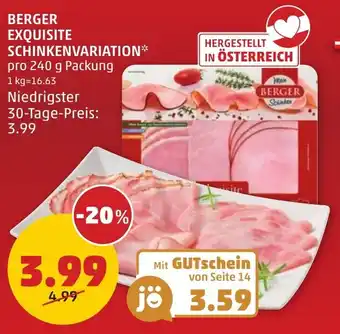 PENNY BERGER EXQUISITE SCHINKENVARIATION 240g Angebot