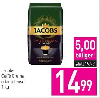 Sutterlüty Jacobs Caffè Crema oder Intenso 1 kg Angebot