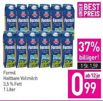 Sutterlüty Formil Haltbare Vollmilch 3,5% Fett 1 Liter Angebot