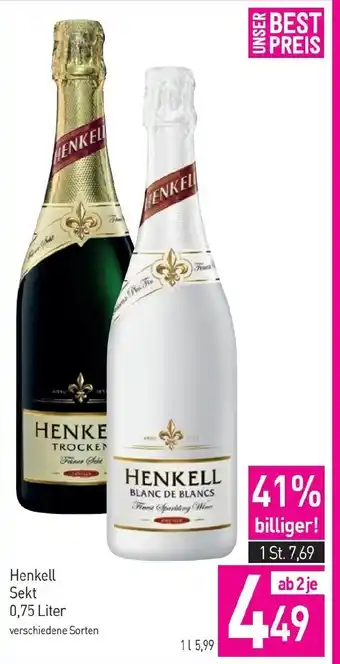 Sutterlüty Henkell Sekt 0.75L Angebot