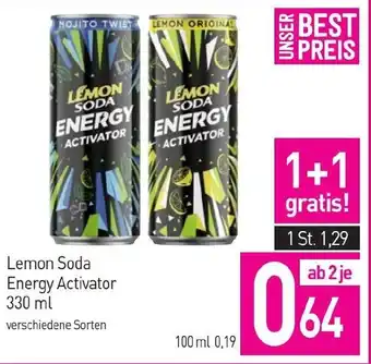 Sutterlüty Lemon Soda Energy Activator 330ml Angebot