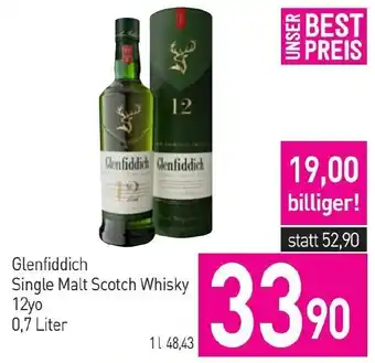 Sutterlüty Glenfiddich Single Malt Scotch Whisky 12yo 0.7 Liter Angebot
