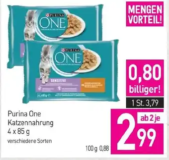Sutterlüty Purina One Katzennahrung 4x85g Angebot