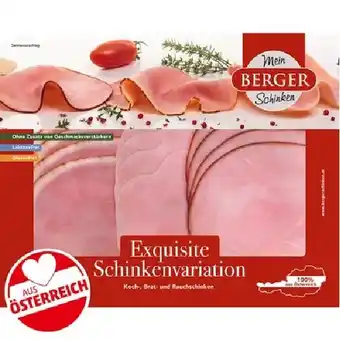 PENNY Berger Exquisite Schinkenvariation Penny 240 Gramm 1 Packung Angebot