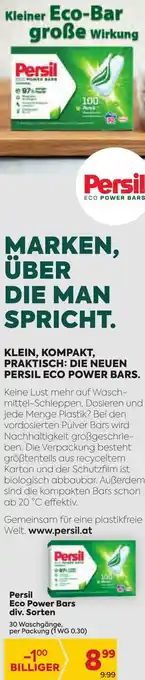 Billa Persil Eco Power Bars Div. Sorten Angebot