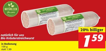 Strasser Markt Natürlich Für Uns Bio Kräuterstreichwurst 100g Angebot