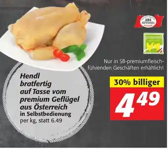 Strasser Markt Hendl Bratfertig Auf Tasse Vom Premium Geflügel Aus Österreich In Selbstbedienung Angebot