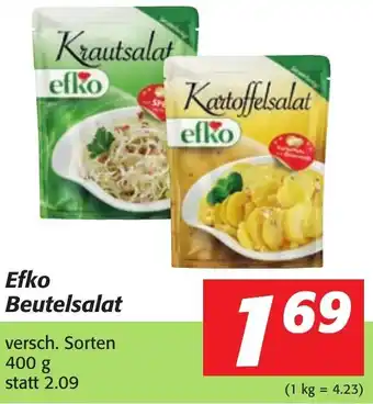 Strasser Markt Efko Beutelsalat 400g Angebot
