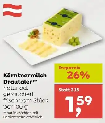 ADEG Kärntnermilch Drautaler 100g Angebot