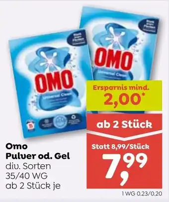 ADEG Omo Pulver od. Gel Angebot