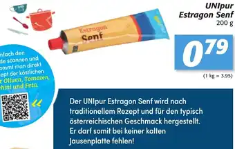 UNIpur Estragon Senf 200g