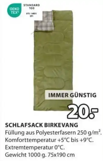 JYSK SCHLAFSACK BIRKEVANG Angebot