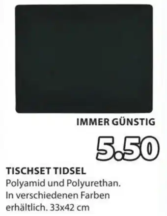 JYSK TISCHSET TIDSEL Angebot