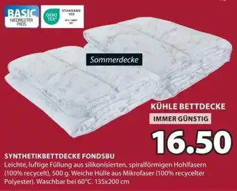 JYSK SYNTHETIKBETTDECKE FONDSBU Angebot