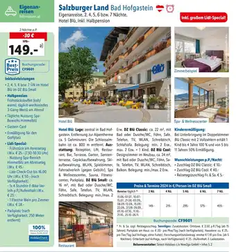 Lidl Reisen Salzburger Land Bad Hofgastein Angebot