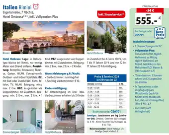 Lidl Reisen Italien Rimini Angebot