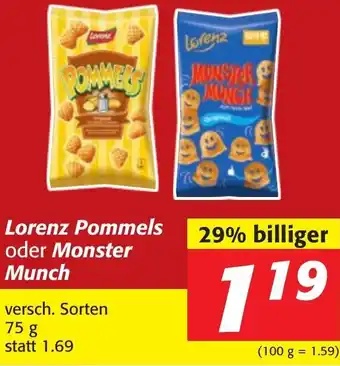 Strasser Markt Lorenz Pommels Oder Monster Munch 75g Angebot