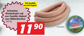 Strasser Markt Schweine Bratwürstel Roh Von Familie Haberl Aus Mitterkirchen Angebot