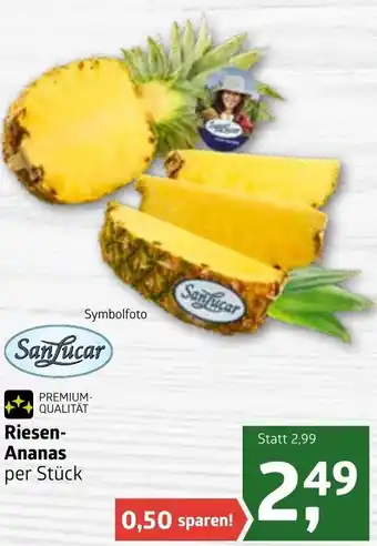 ADEG SanLucar Riesen Ananas Angebot