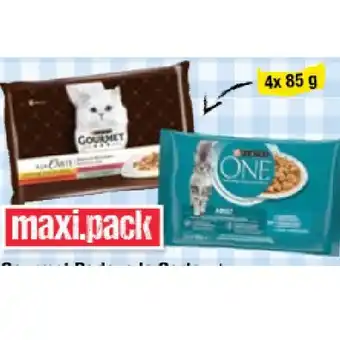 Maximarkt Purina Gourmet Perle, a la Carte oder Purina One Katzennahrung versch. Sorten Maximarkt 4 Stück 1 Packung Angebot