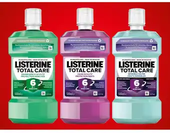Lidl Listerine Mundspülung Total Care versch. Sorten Lidl 500 Milliliter 1 Flasche Angebot