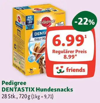 Fressnapf Pedigree DENTASTIX Hundesnacks 28 Stk., 720 g Angebot