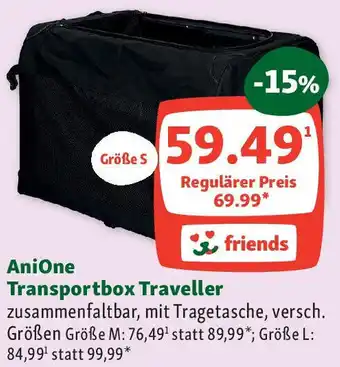 Fressnapf AniOne Transportbox Traveller Angebot