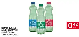 Transgourmet RÖMERQUELLE MINERALWASSER 0.5L Angebot