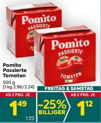 Billa Pomito Passierte Tomaten 500g Angebot