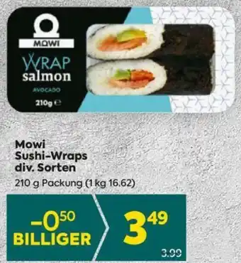Billa Mowi Sushi-Wraps 210g Angebot