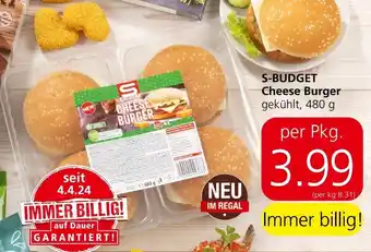 Eurospar S-BUDGET Cheese Burger gekühlt, 480 g Angebot
