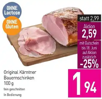 Sutterlüty Original Kärntner Bauernschinken 100 g Angebot