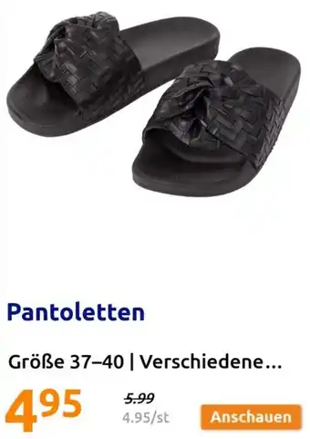 Action Pantoletten Angebot