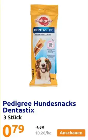 Action Pedigree Hundesnacks Dentastix Angebot