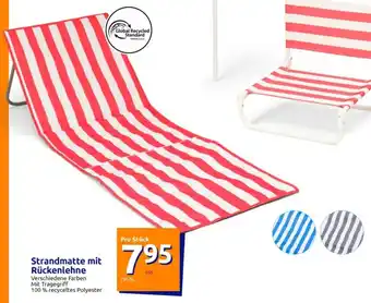 Action Strandmatte mit Rückenlehne Angebot
