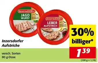 Nah&Frisch Inzersdorfer Aufstriche 80g Angebot