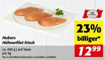 Nah&Frisch Hubers Hühnerfilet frisch 400g Angebot