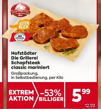Billa Hofstädter Die Grillerei Schopfsteak classic mariniert Angebot