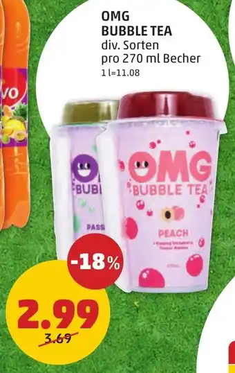 PENNY OMG BUBBLE TEA 270ml Angebot