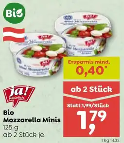 ADEG Bio Mozzarella Minis 125g Angebot