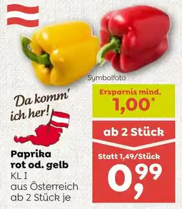 ADEG Paprika rot od. gelb Angebot