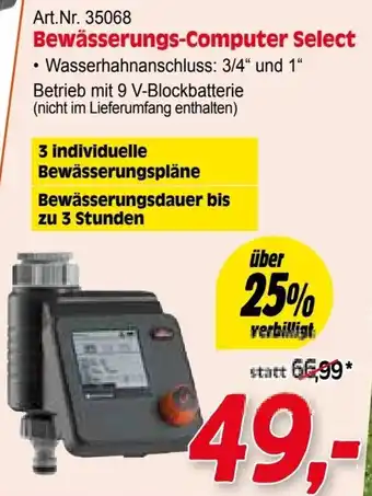 Zgonc Bewässerungs-Computer Select Angebot