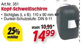 Zgonc Kopf-Schweißschirm Angebot