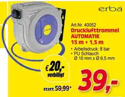 Zgonc Drucklufttrommel AUTOMATIK 15m + 1.5m Angebot