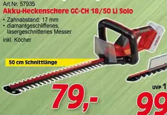 Zgonc Akku-Heckenschere GC-CH 18/50 Li Solo Angebot