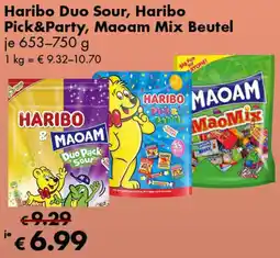 Travel FREE Haribo Duo Sour, Haribo Pick&Party, Maoam Mix Beutel 653-750g Angebot