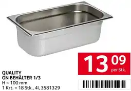 Transgourmet QUALITY GN BEHÄLTER 1/3 Angebot