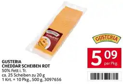 Transgourmet GUSTERIA CHEDDAR SCHEIBEN ROT Angebot