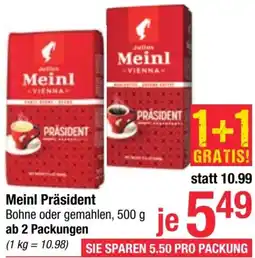 Maximarkt Meinl Präsident 500g Angebot