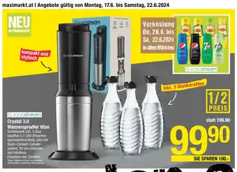 Maximarkt Crystal 3.0 Wassersprudler titan Angebot